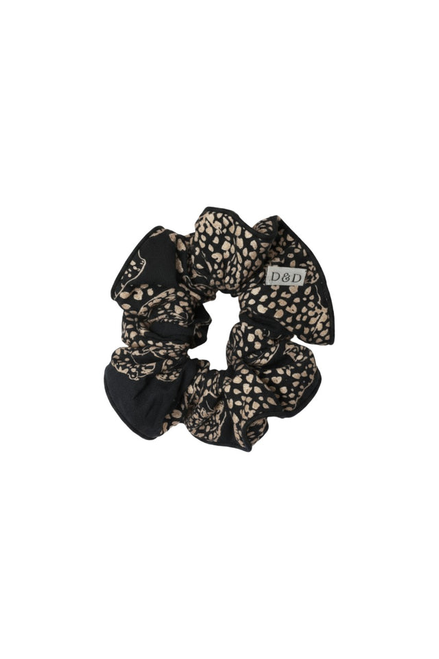 Cotton Scrunchie The Jag Print Navy