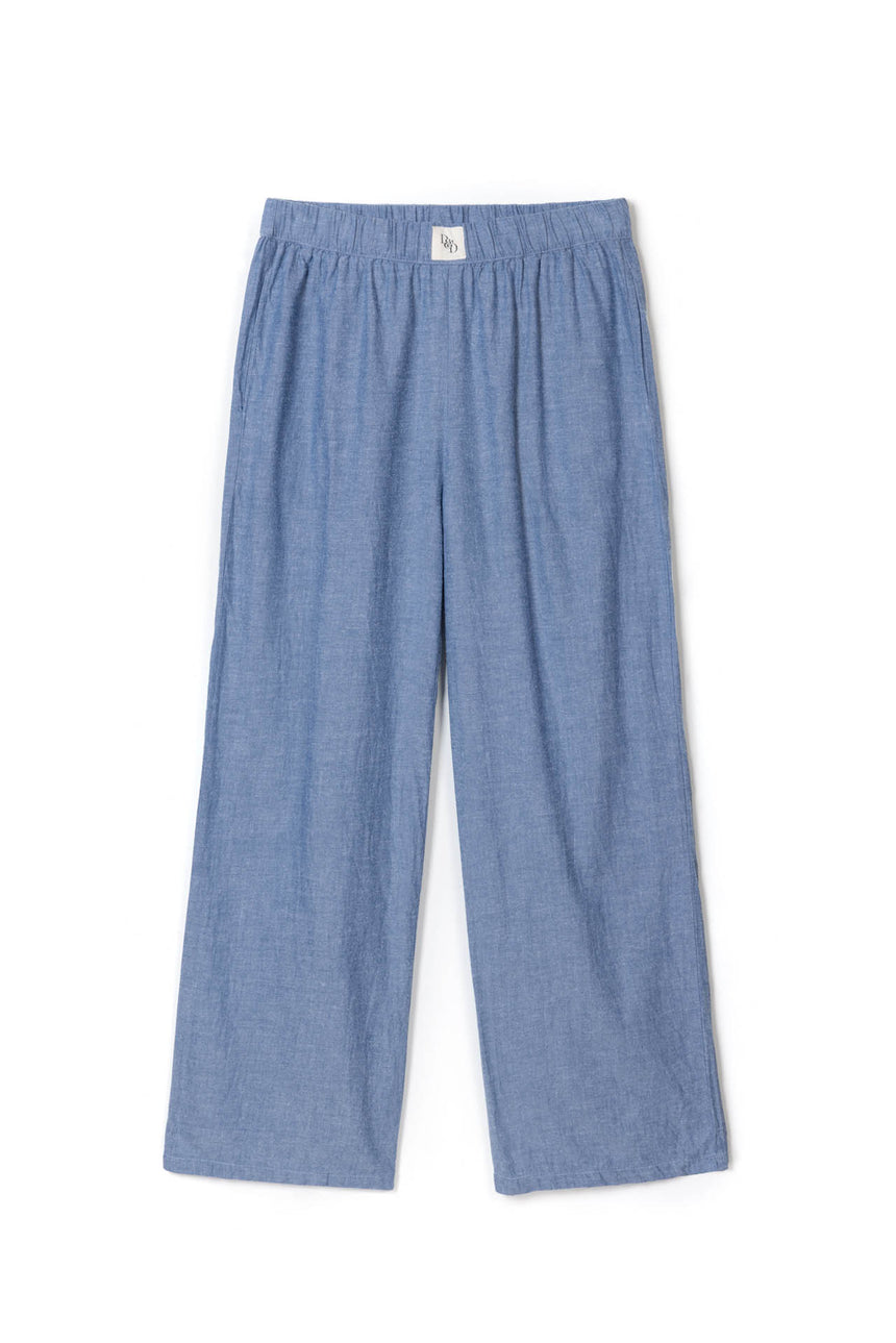 Womens 402 Trouser Chambray Blue