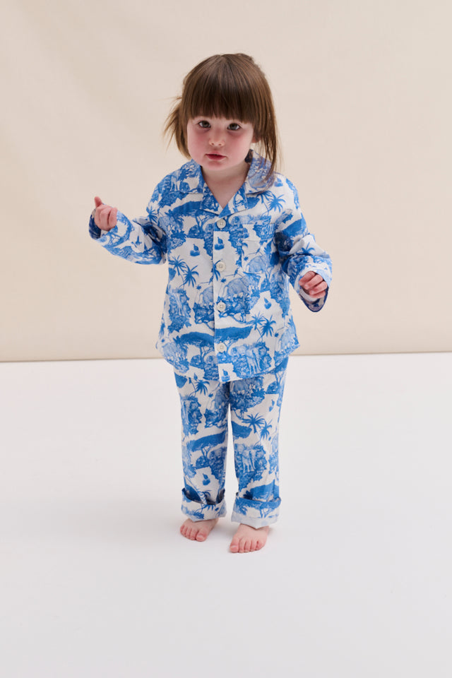 Kids 402 Long Pyjama Set Loxodonta Blue