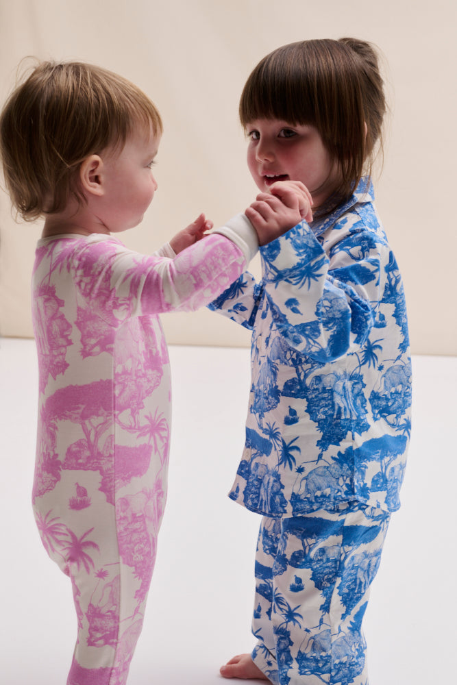 Kids 402 Long Pyjama Set Loxodonta Blue