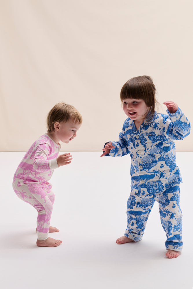 Kids 402 Long Pyjama Set Loxodonta Blue