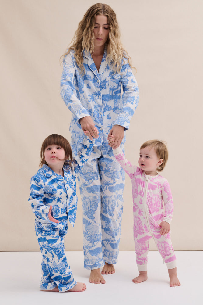 Kids 402 Long Pyjama Set Loxodonta Blue