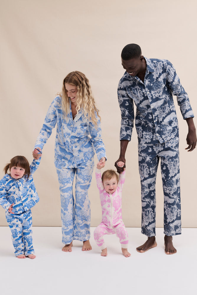 MORI x D&D Clever Zip Sleepsuit Loxodonta Pink