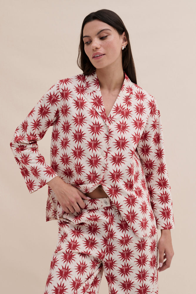 402 Shirt Helios Cream/Red