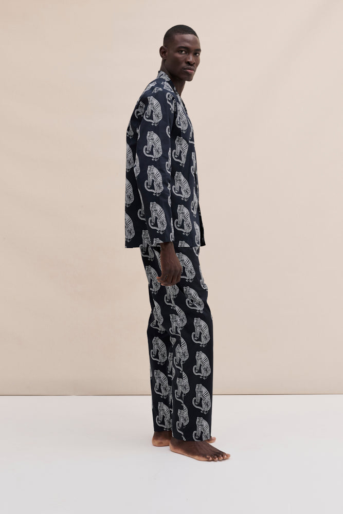 Men’s 402 Long Pyjama Set Sansindo Navy