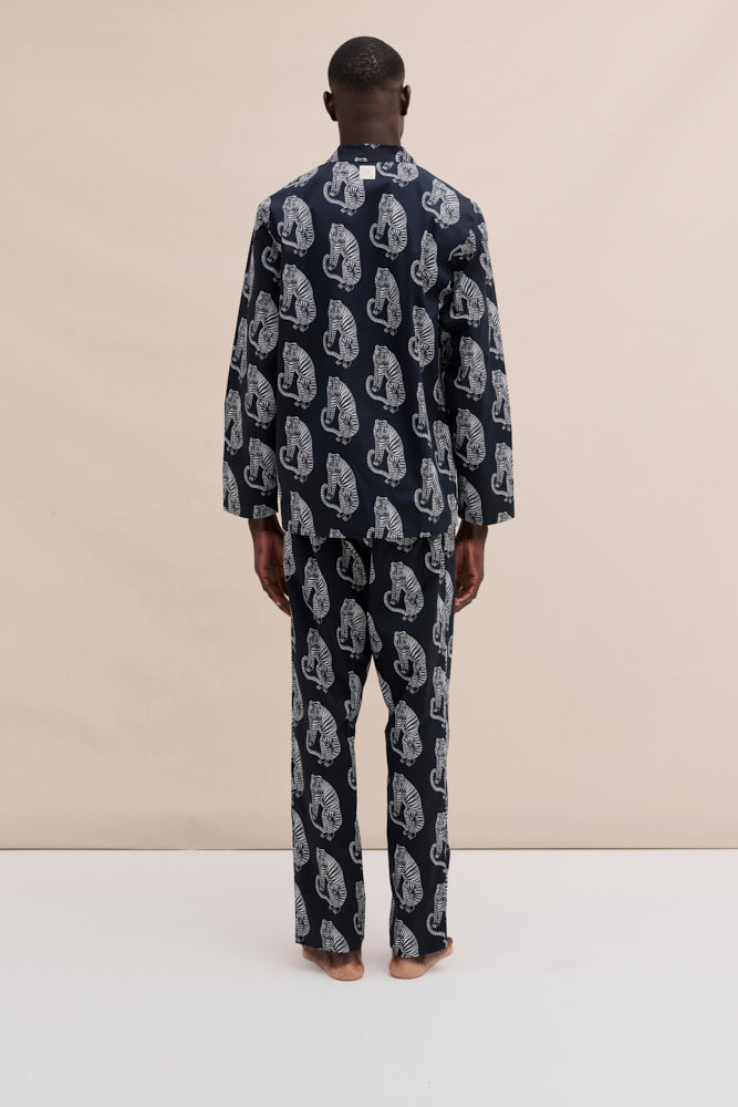 Men’s 402 Long Pyjama Set Sansindo Navy