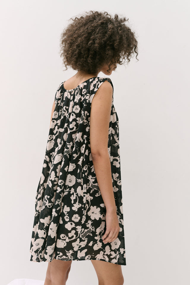 Light & Easy Nightie Bunny Black/Cream