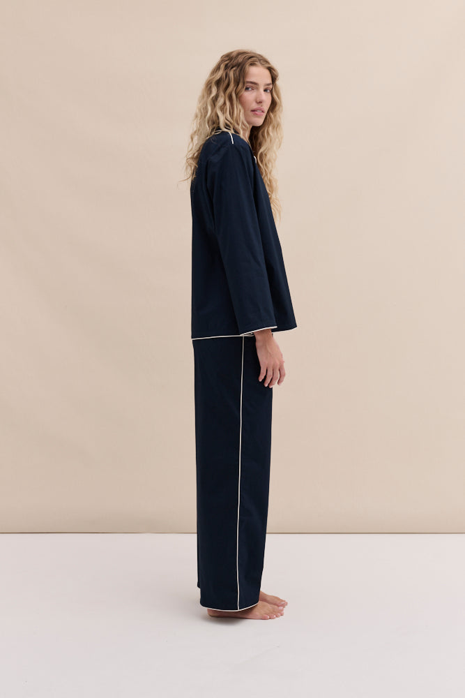 402 Long Pyjama Set Navy