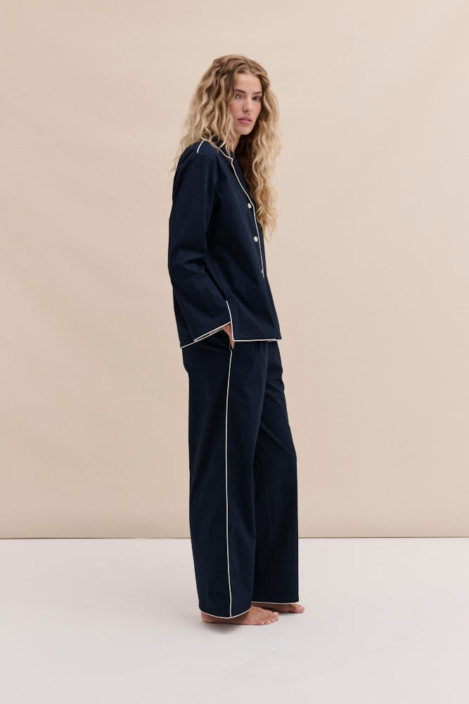 402 Long Pyjama Set Navy