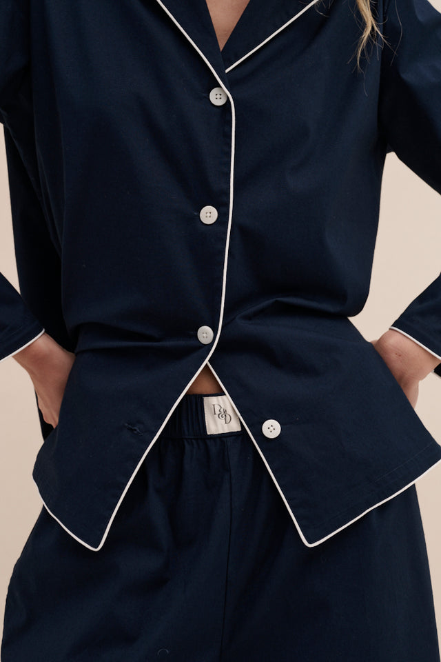 402 Long Pyjama Set Navy