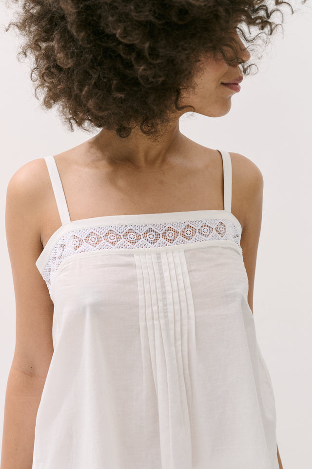 Martha Cami & Shorts Set White