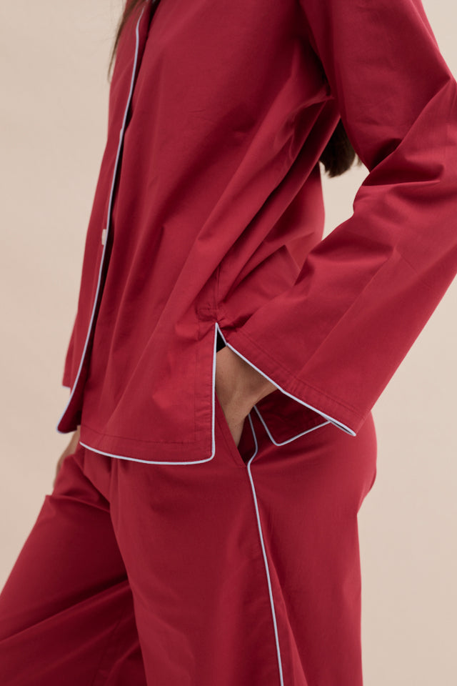 402 Long Pyjama Set Red