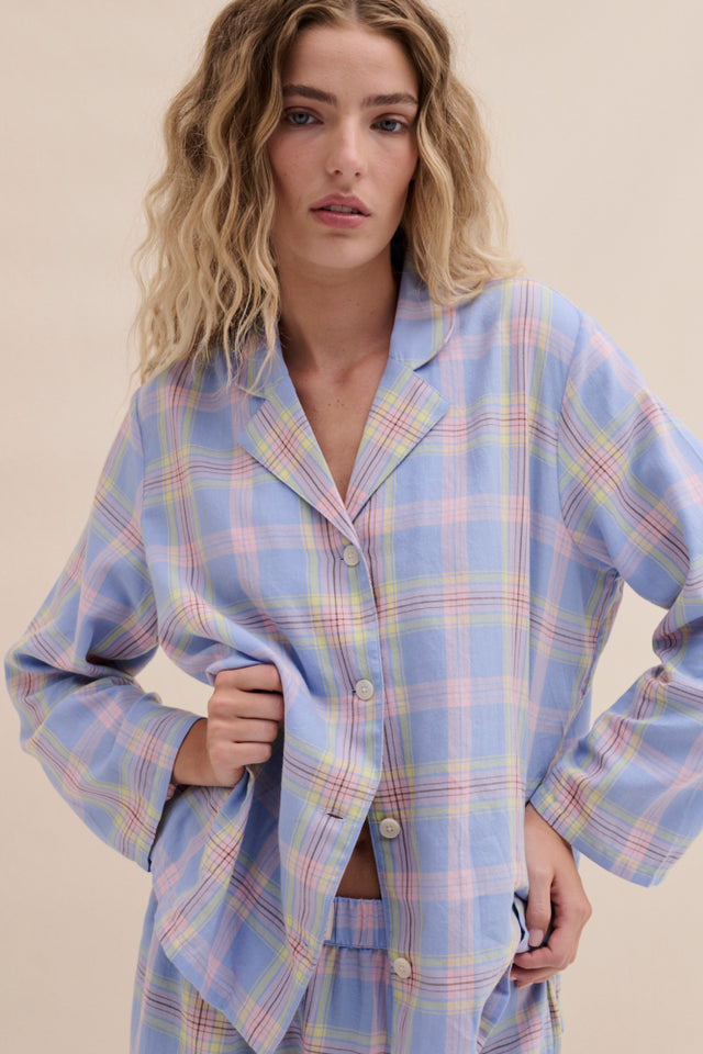 402 Shirt Lightweight Flannel Blue/Pink