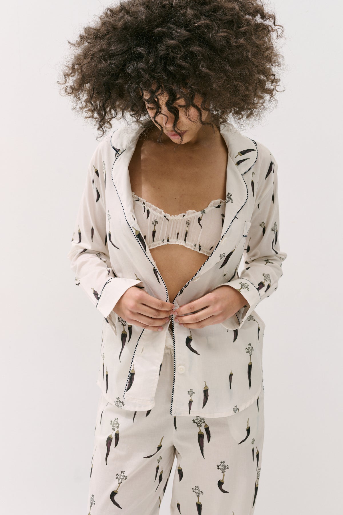 Long Pyjama Set Picante Cream