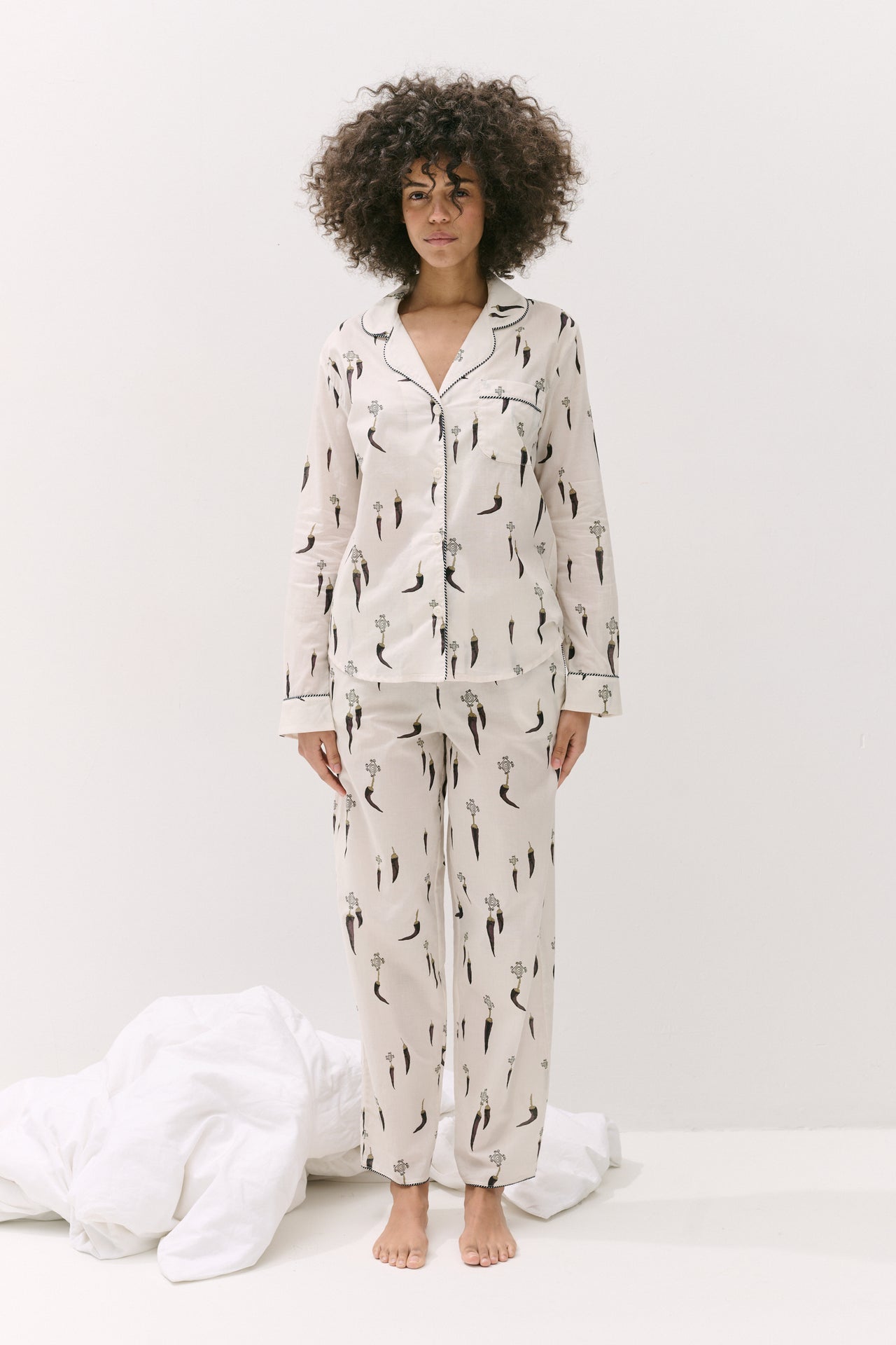 Long Pyjama Set Picante Cream