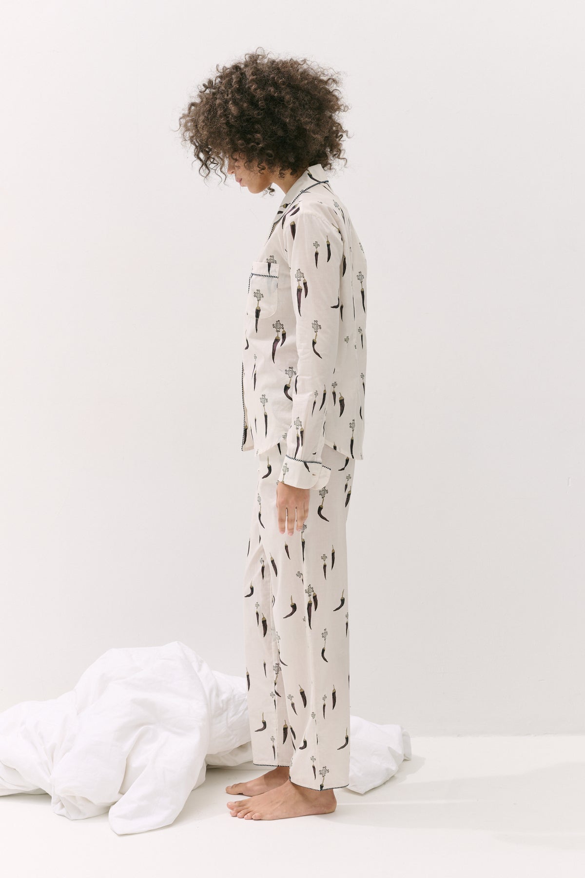 Long Pyjama Set Picante Cream