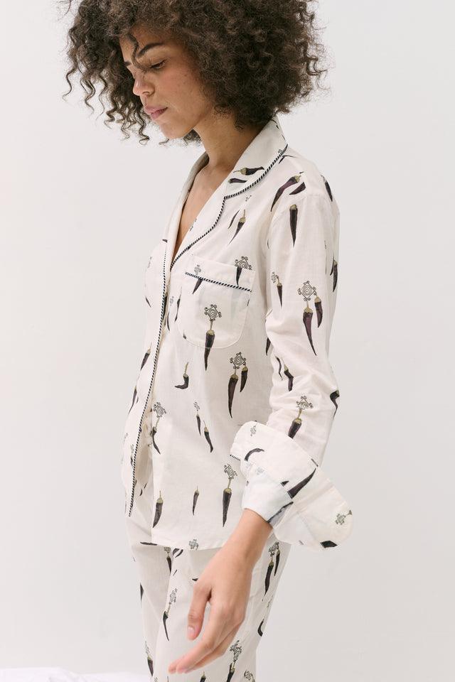 Long Pyjama Set Picante Cream