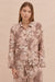 Pocket Pyjama Set Night Bloom Print Rose Latte Linen