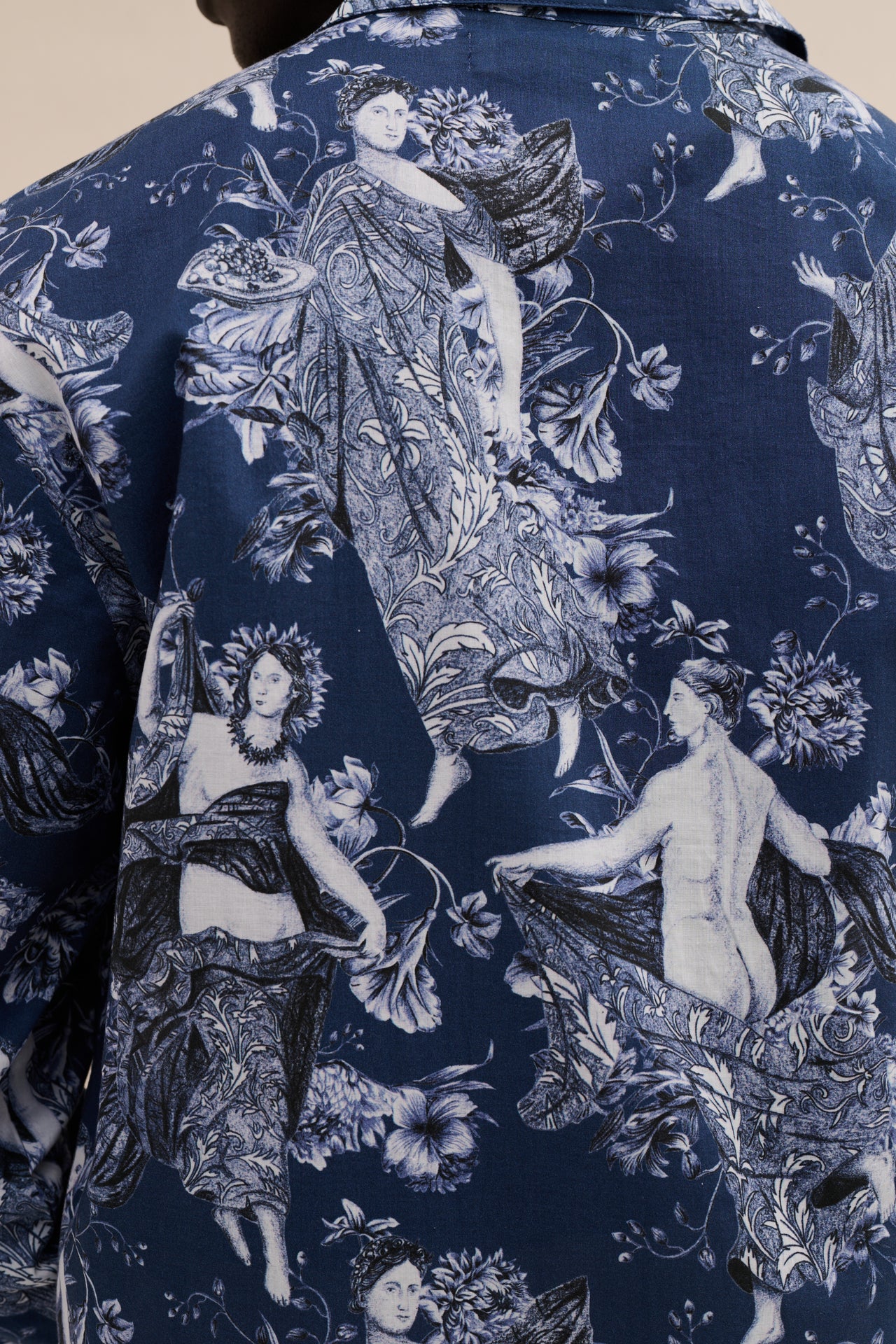 Men’s Pocket Pyjama Set Flora Navy