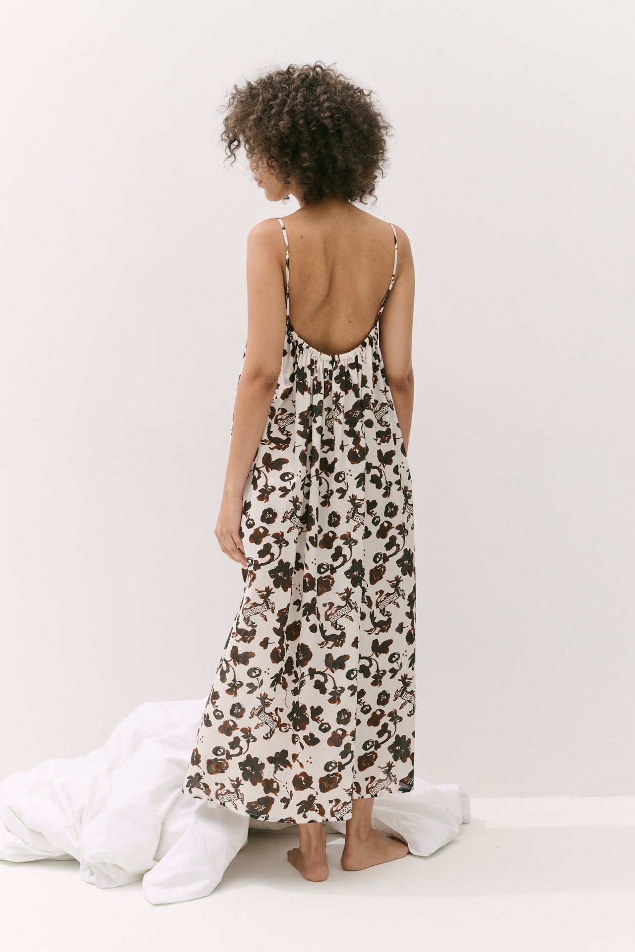 Square Nightie Bunny Cream/Brown