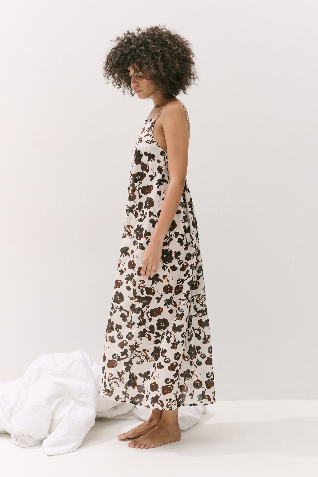 Square Nightie Bunny Cream/Brown