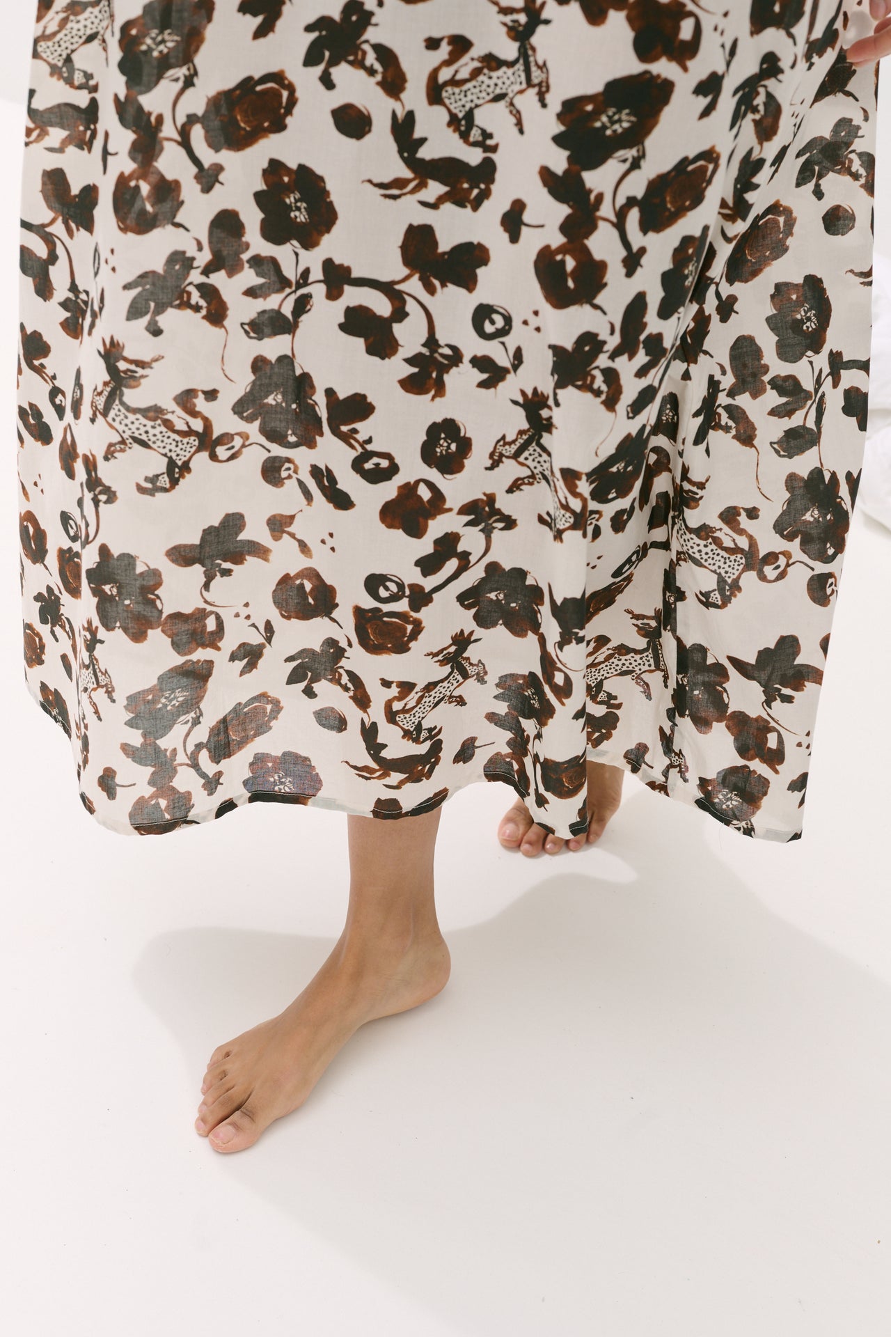 Square Nightie Bunny Cream/Brown