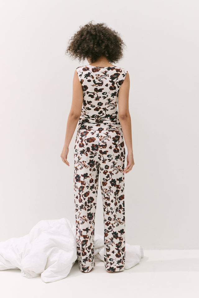 Jersey Long Trouser Bunny Cream