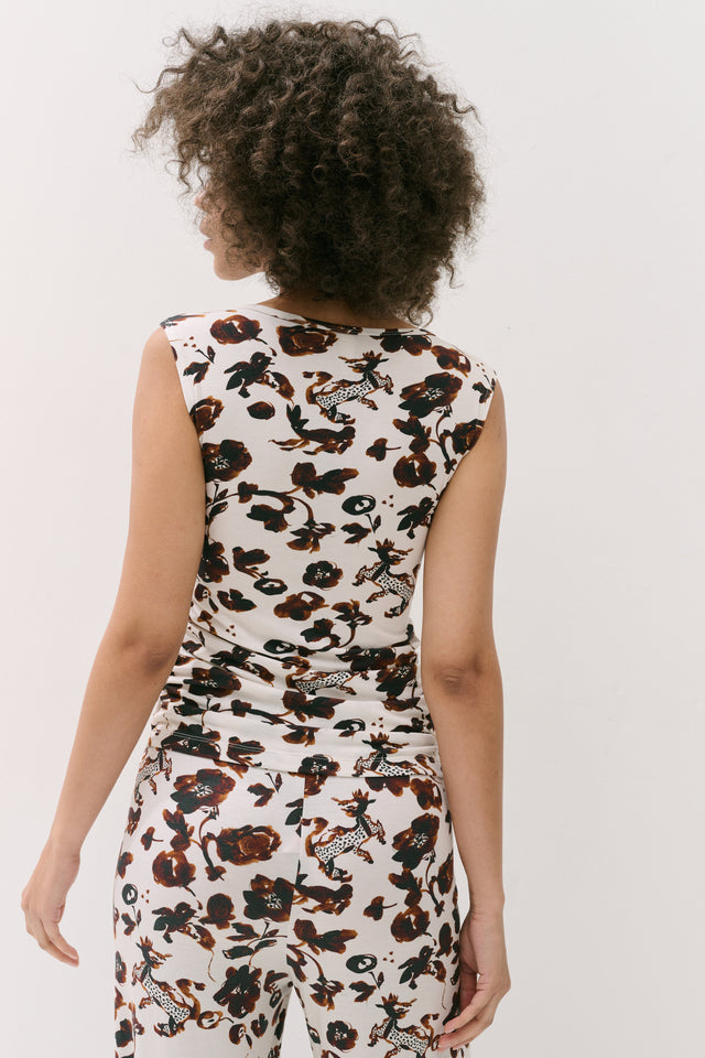 Jersey Twist Cami Bunny Cream