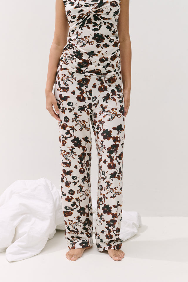 Jersey Long Trouser Bunny Cream