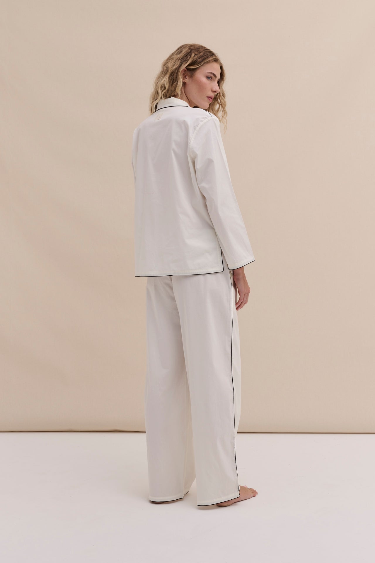 402 Long Pyjama Set Cream