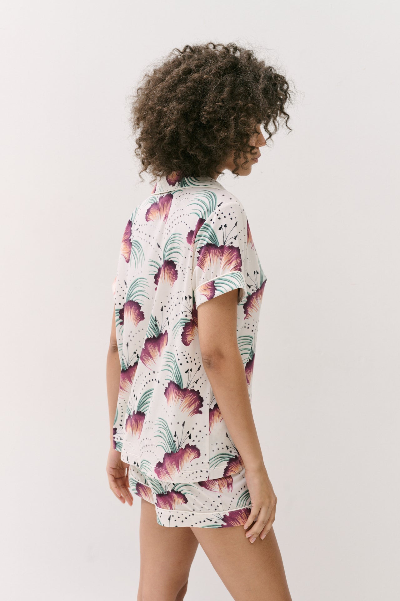 Lyocell Jersey Short Pyjama Set Tigerlily Cream