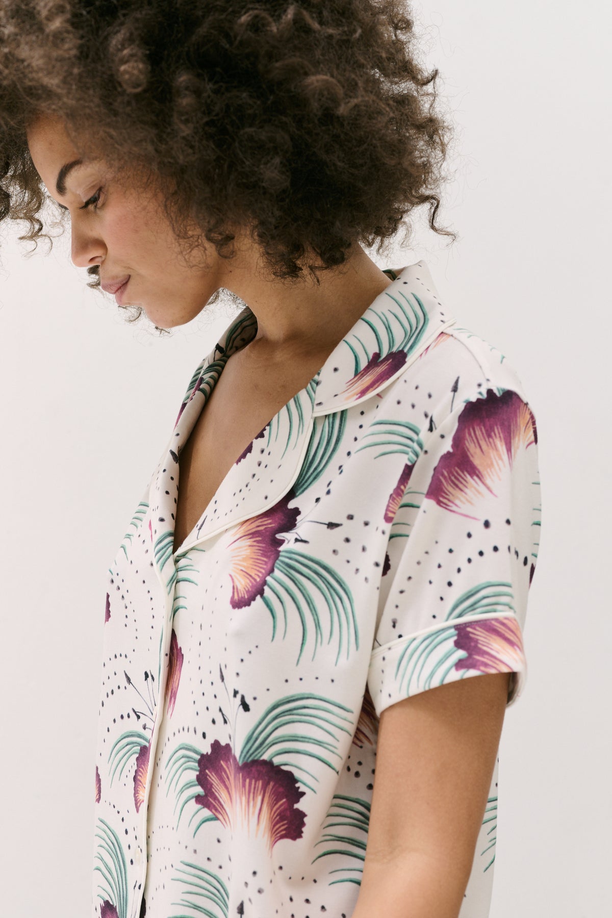 Lyocell Jersey Short Pyjama Set Tigerlily Cream