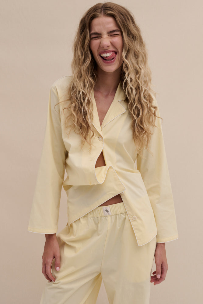 402 Long Pyjama Set Yellow