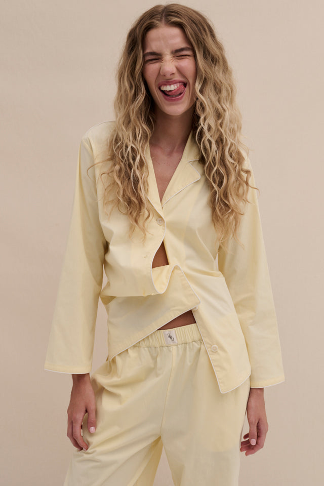 402 Long Pyjama Set Yellow