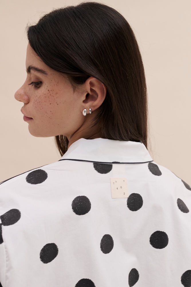 402 Shirt Dot White/Black