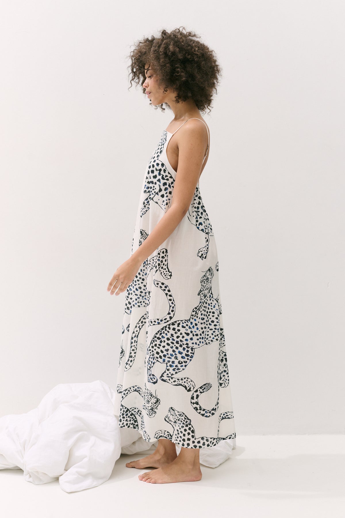 Square Nightie The Jag Print Cream