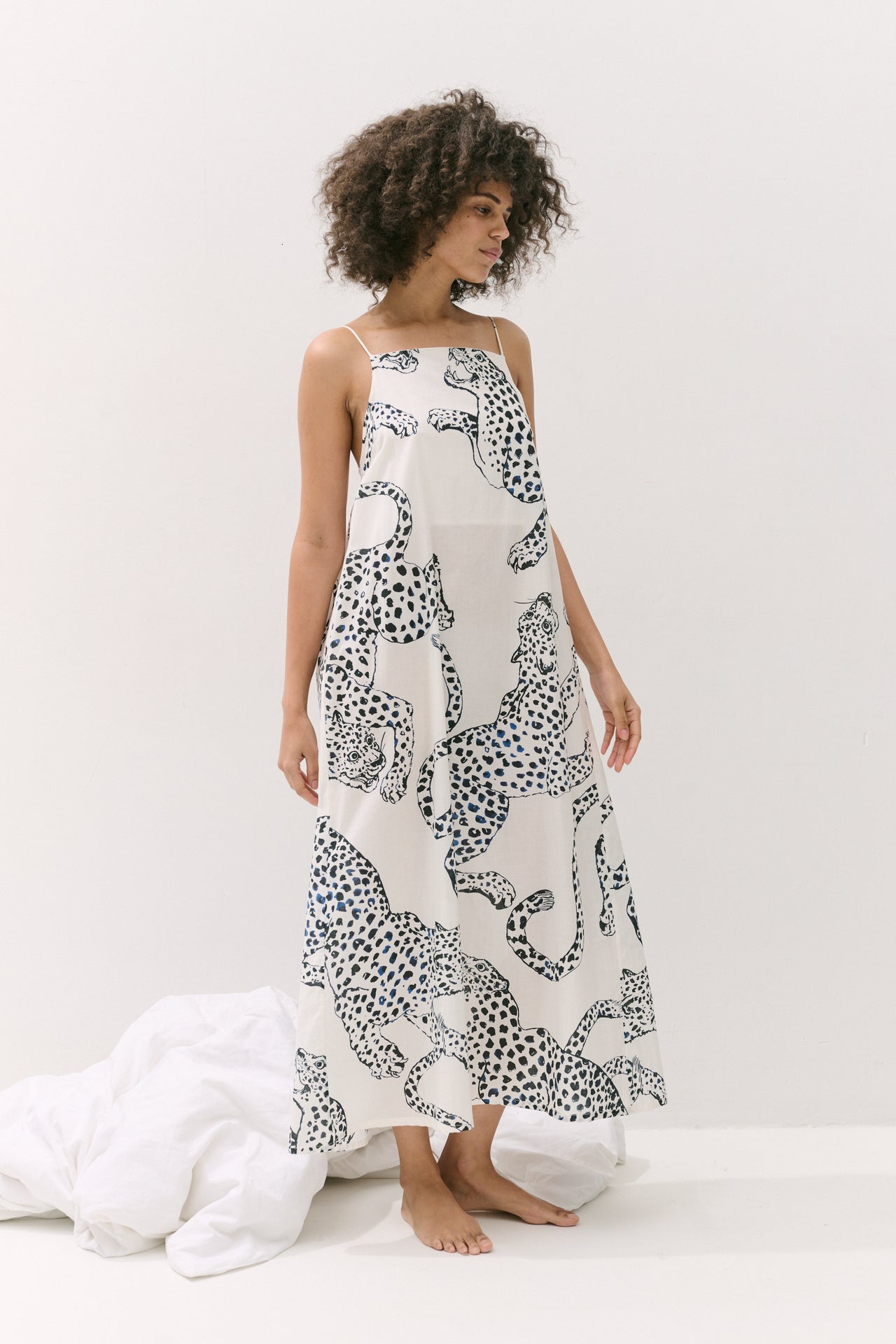 Square Nightie The Jag Print Cream