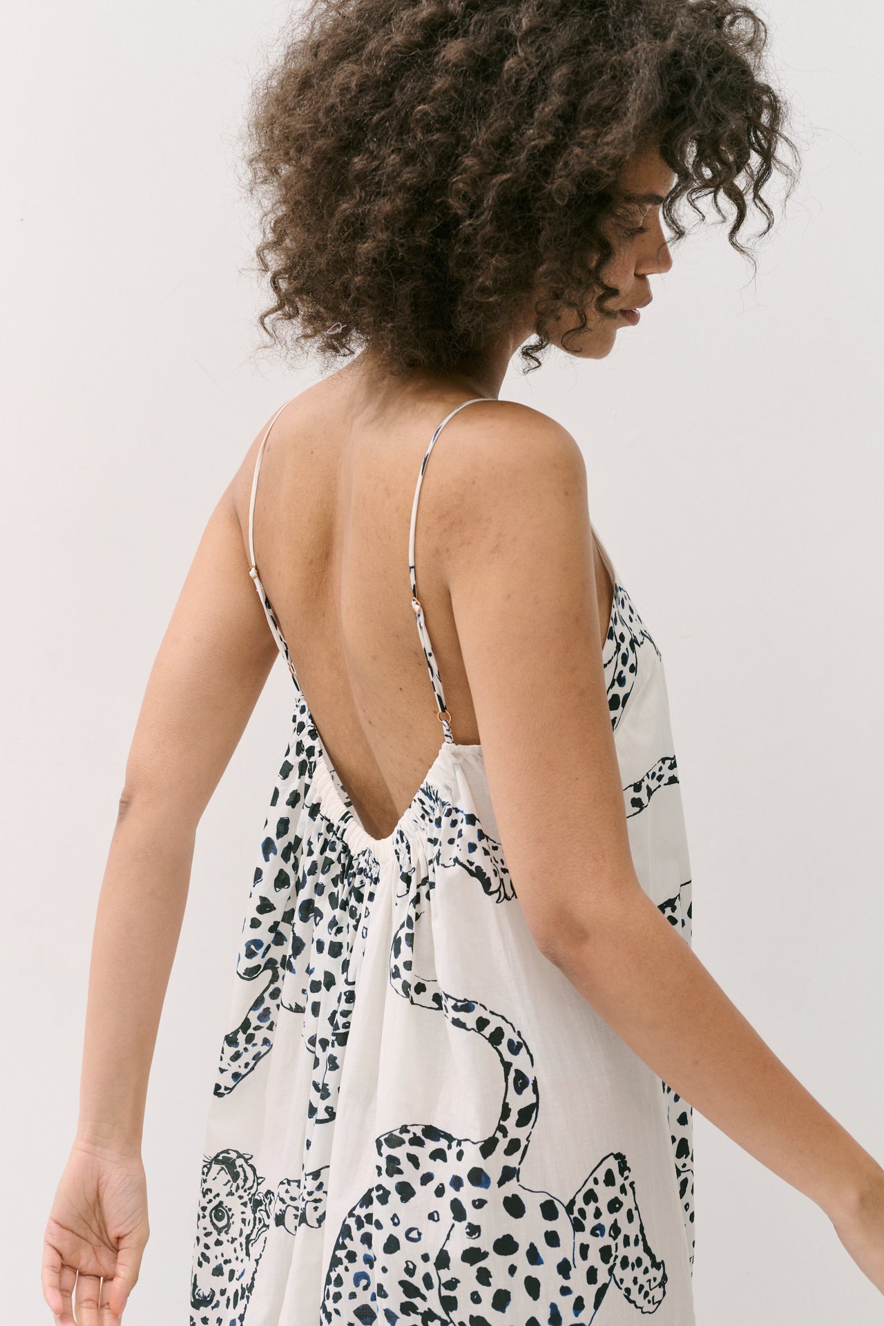 Square Nightie The Jag Print Cream