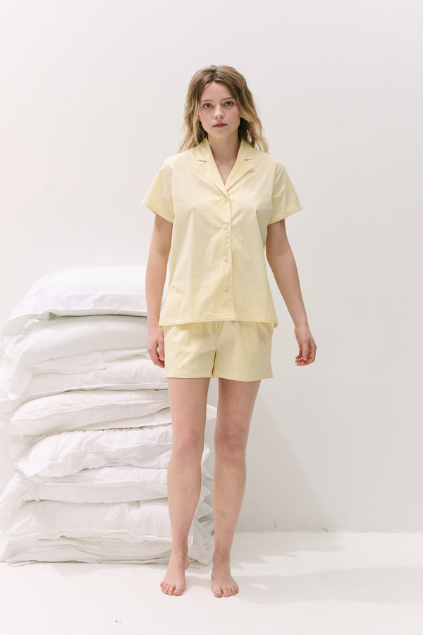 402 Short Pyjama Set Yellow
