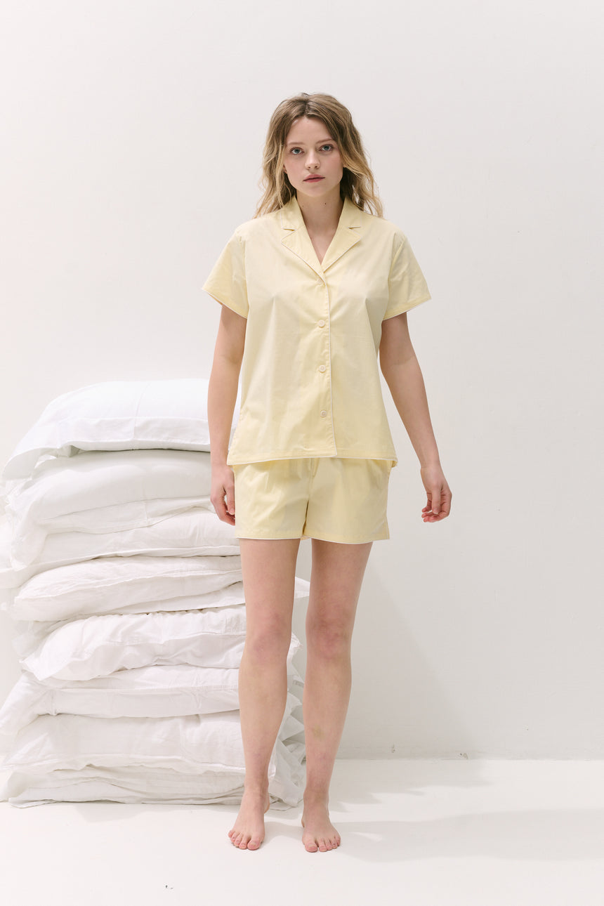 402 Short Pyjama Set Yellow