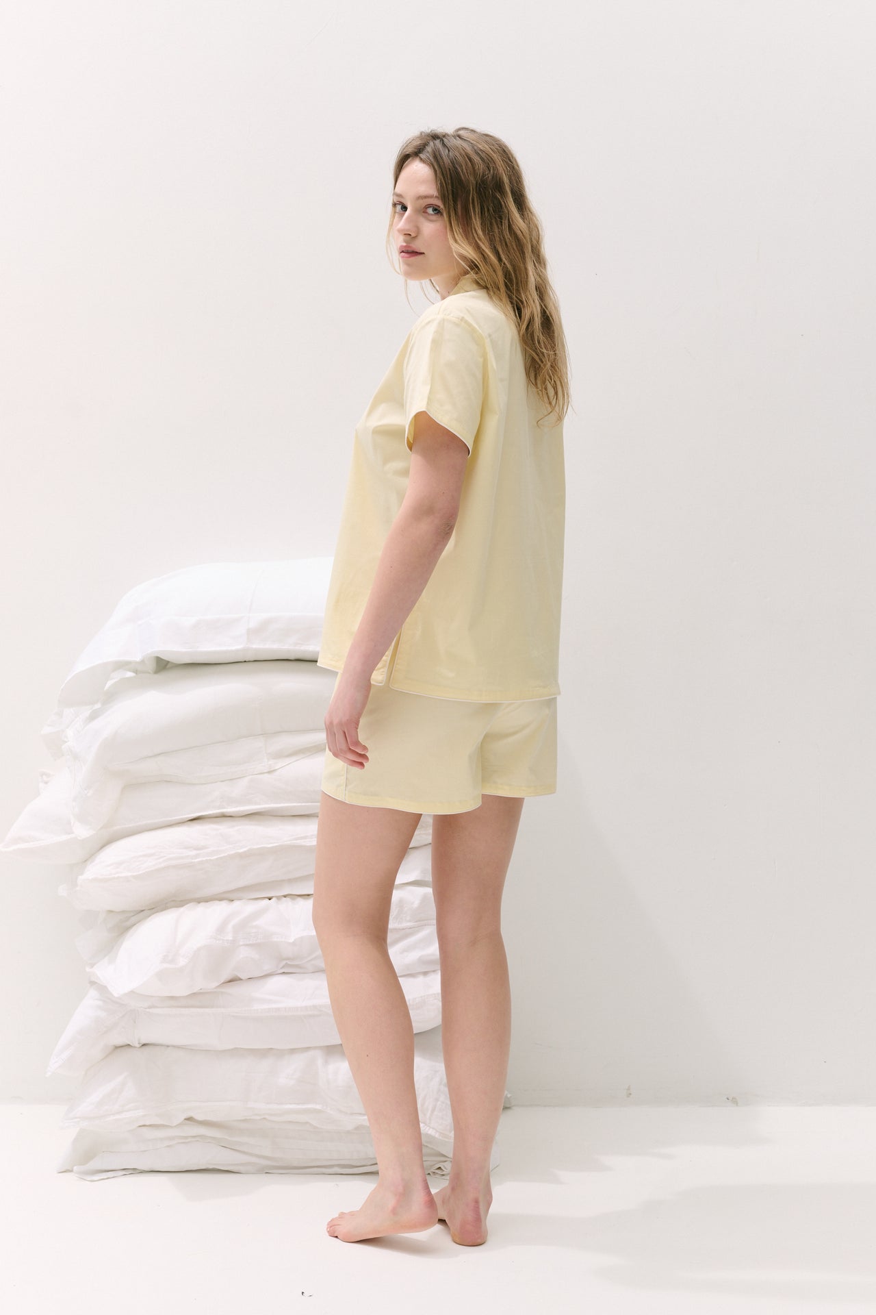 402 Short Pyjama Set Yellow