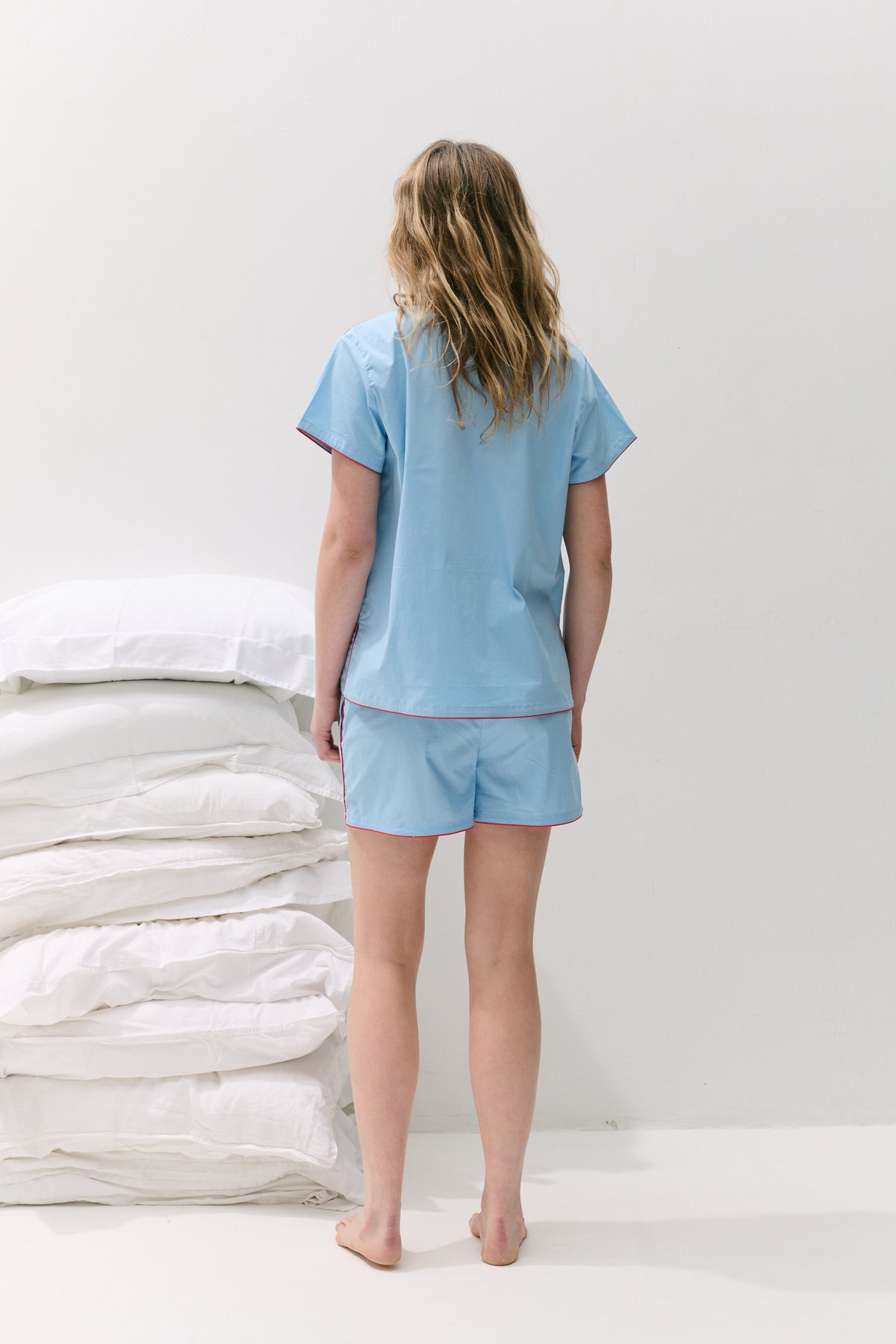 402 Short Pyjama Set Blue