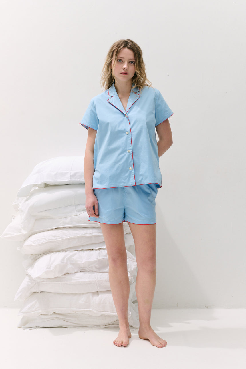 402 Short Pyjama Set Blue