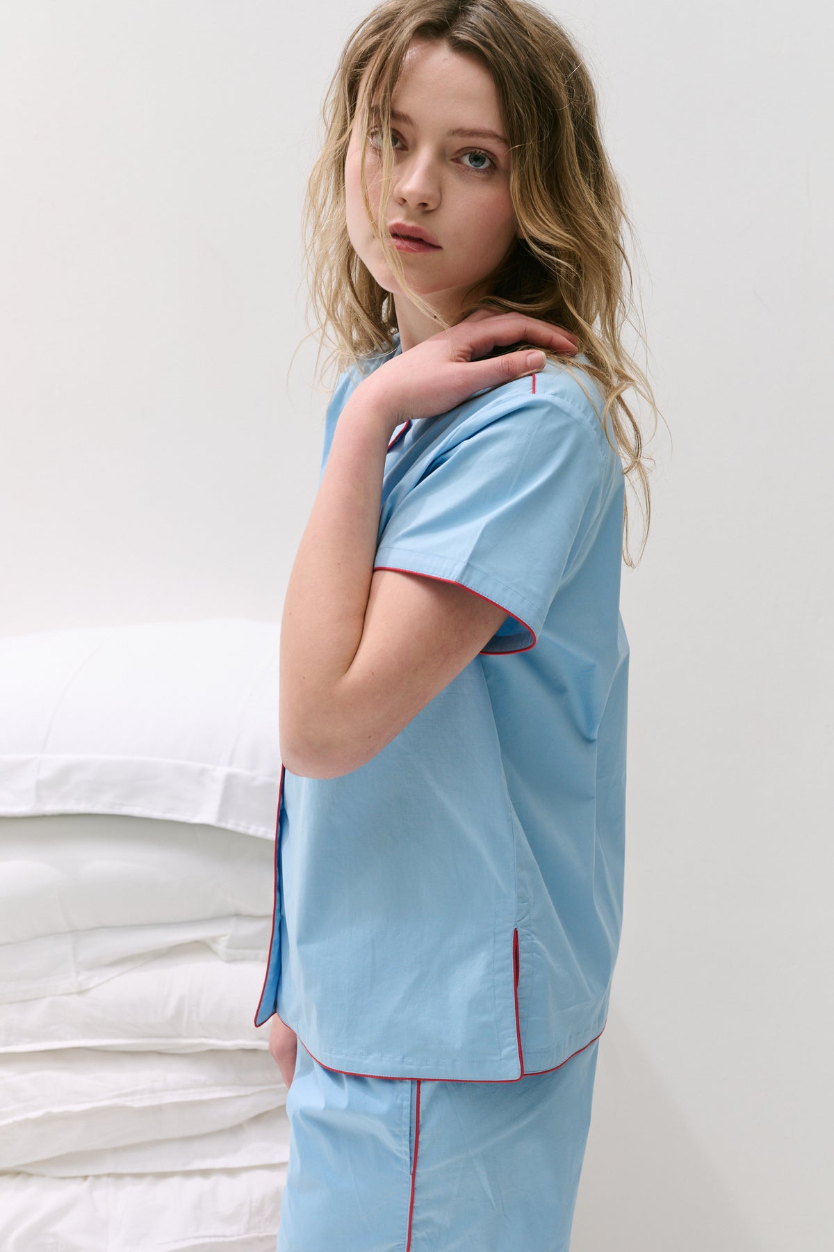 402 Short Pyjama Set Blue