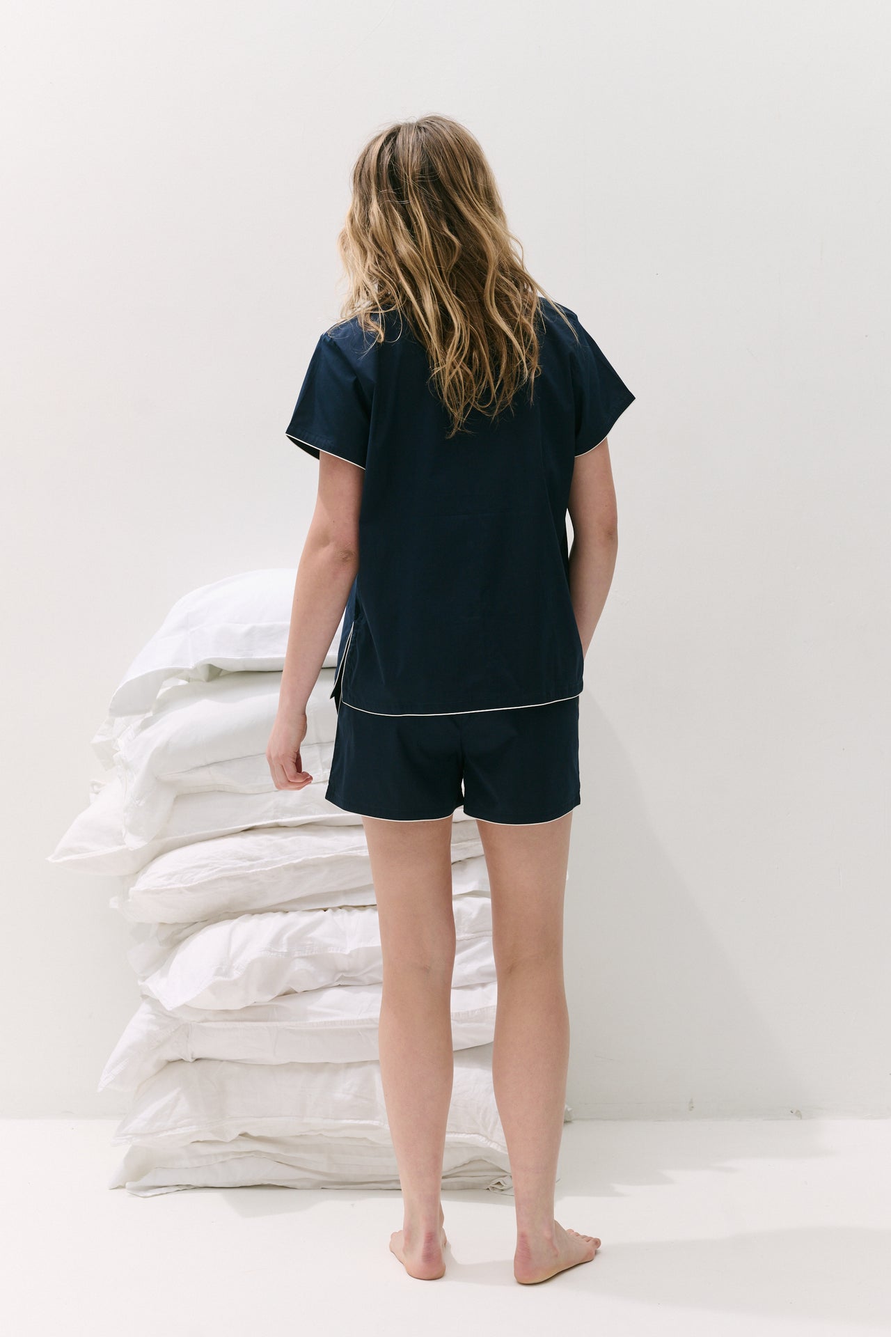 402 Short Pyjama Set Navy