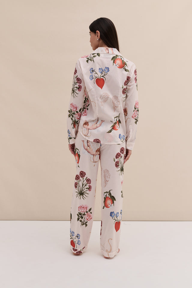 Long Pyjama Set Primavera Cream