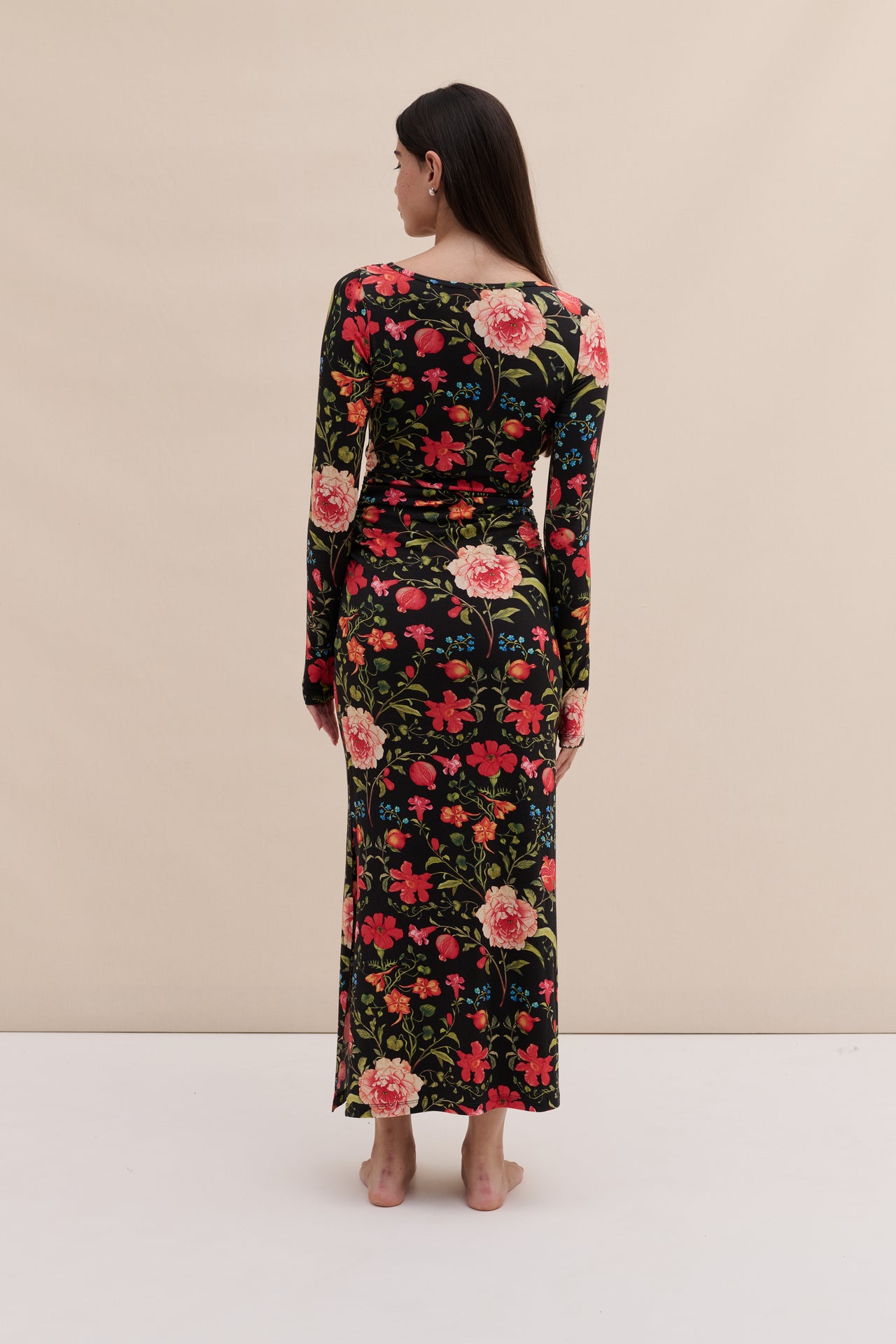 Lyocell Jersey Long Sleeve Wrap Nightie Persephone