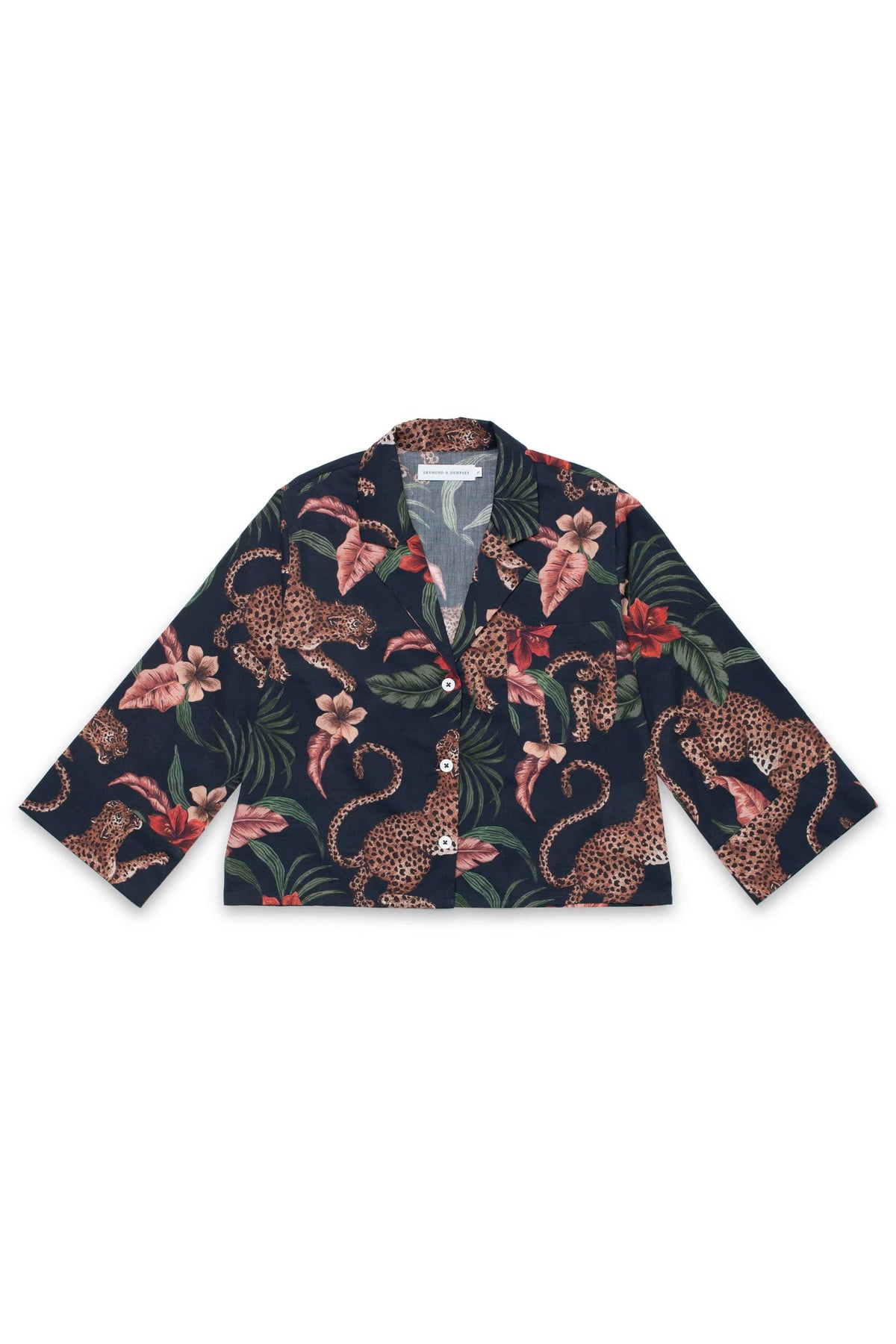 Boxy Shirt Soleia Leopard Print Multi
