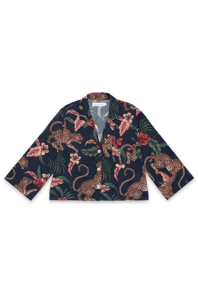 Boxy Shirt Soleia Leopard Print Multi