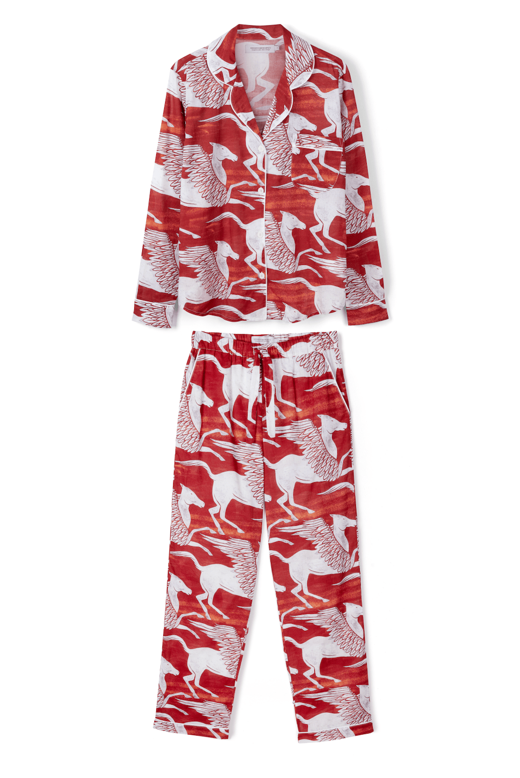 Long Pyjama Set Pegasus Red